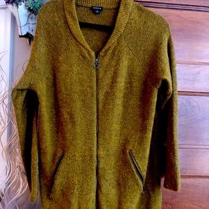 Torrid Long Zippered Grandpa Cardigan